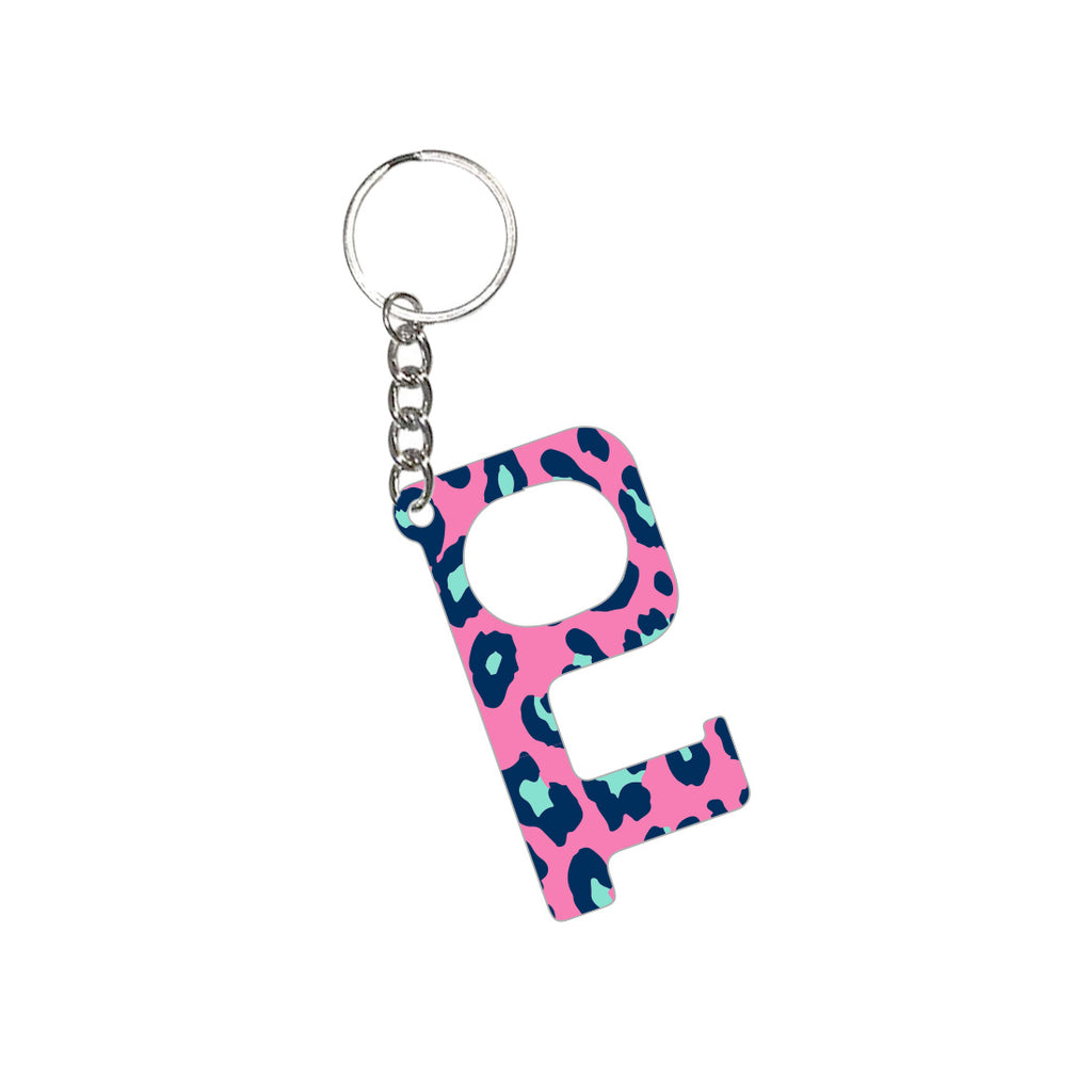 Hot Pink Leopard Hands-Free Keychain