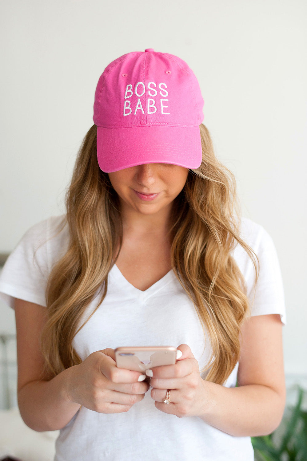 Hot Pink Boss Babe Cap