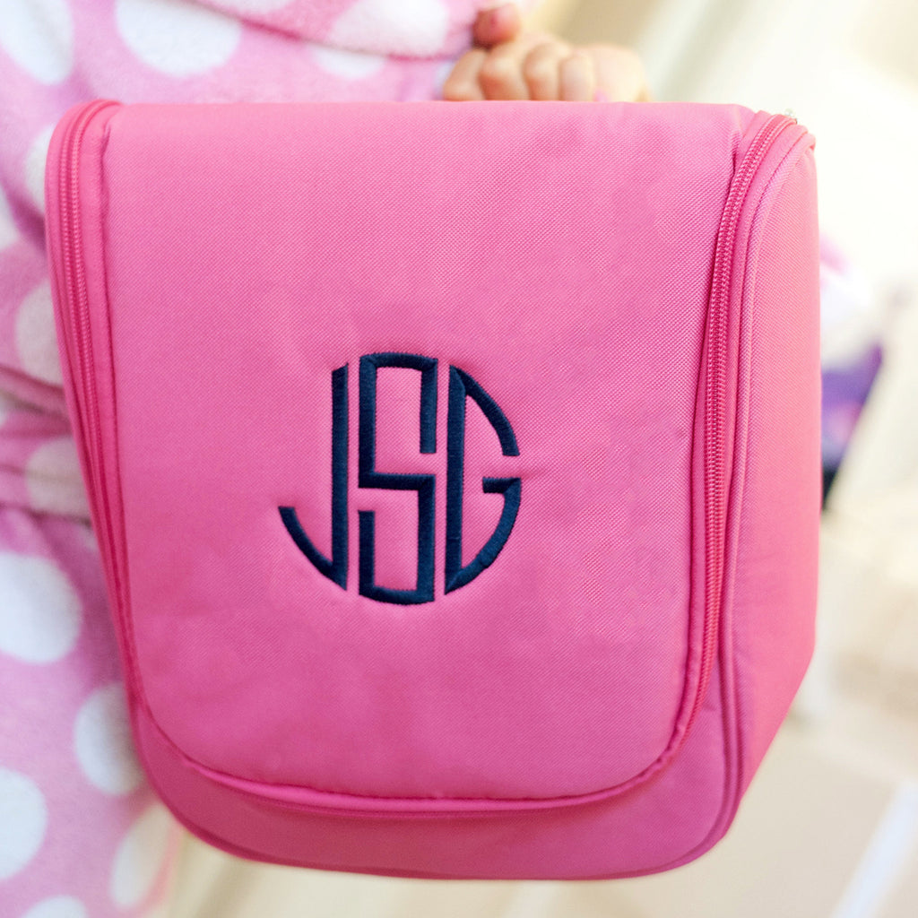Hot Pink Hanging Cosmetic Bag
