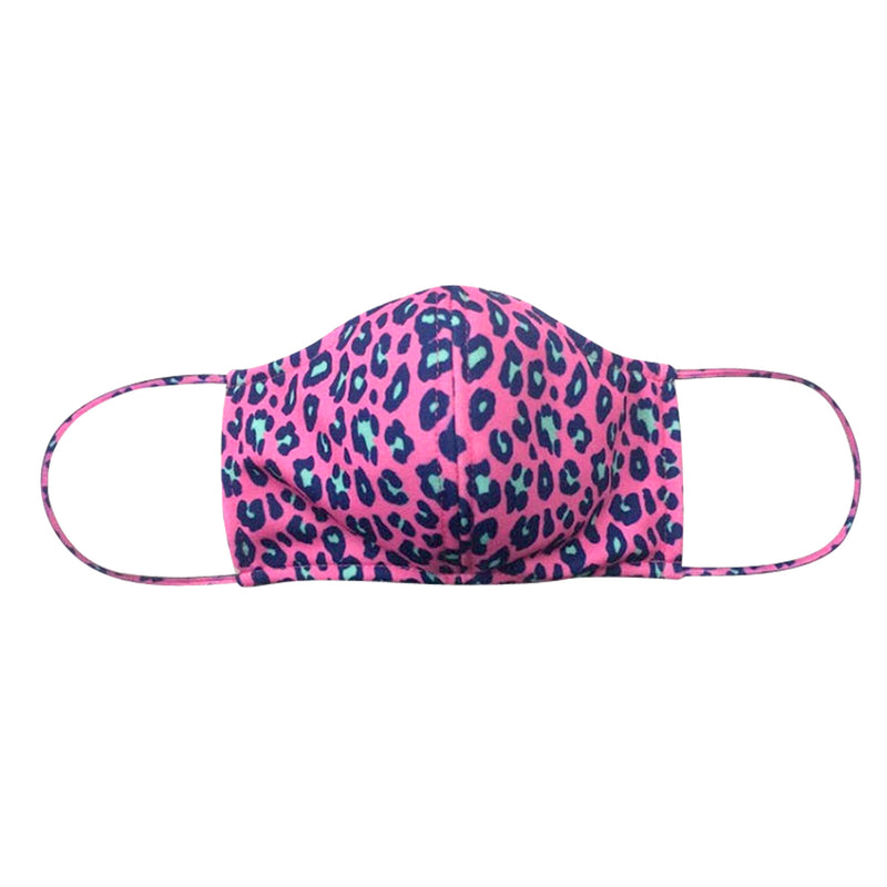 Hot Pink Leopard Adult Face Mask