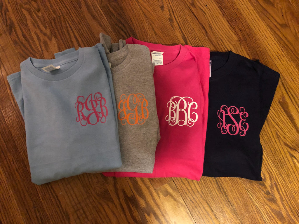 Monogrammed Long Sleeve Shirt | Personalized Long Sleeve  | Monogrammed Christmas College Gift for Her
