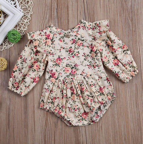 Floral baby clearance romper