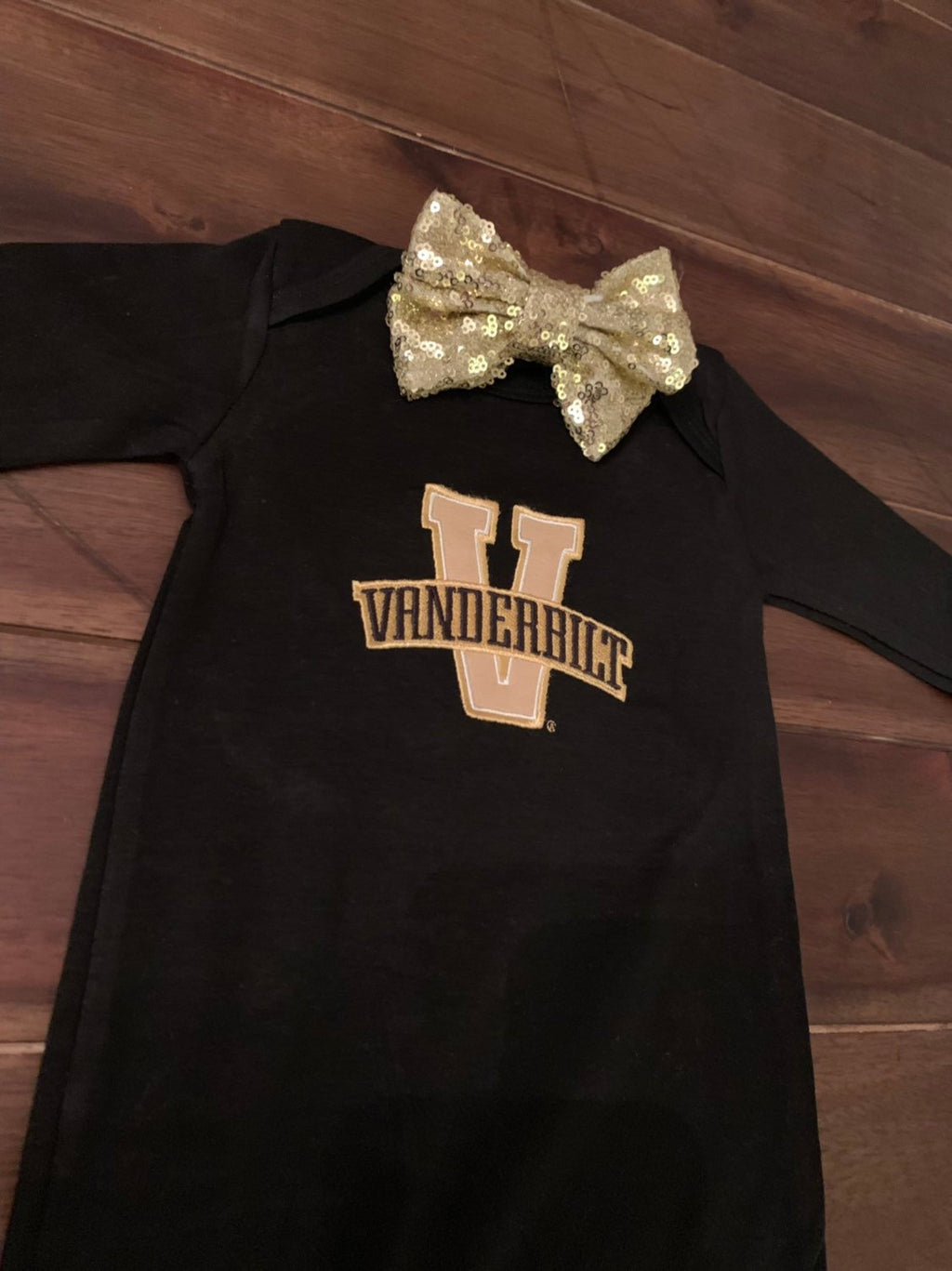 Baby Girl Vanderbilt Ruffled Onesie