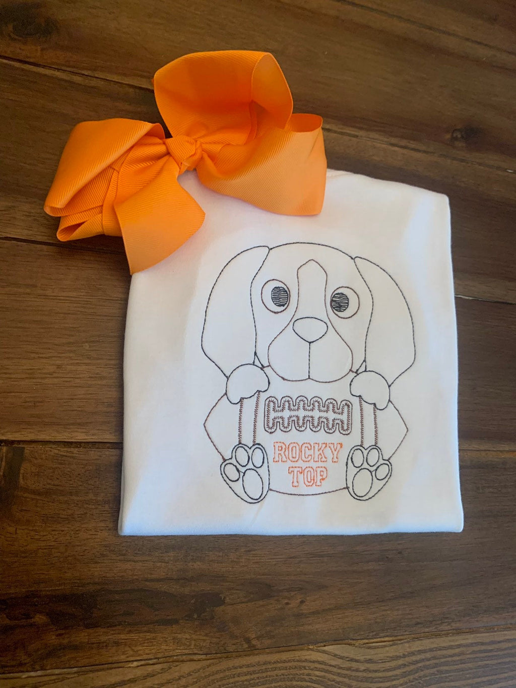 Rocky Top Hound Dog Shirt | Vintage Stitch University of Tennessee Shirt | Custom College Football Shirt