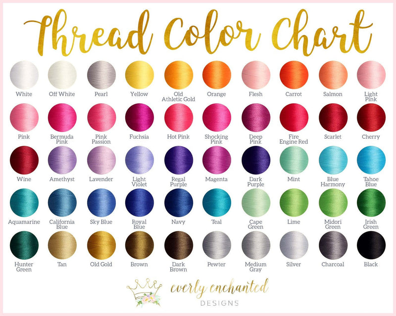 Thread Color Chart - Everly Enchanted - Do Not Purchase