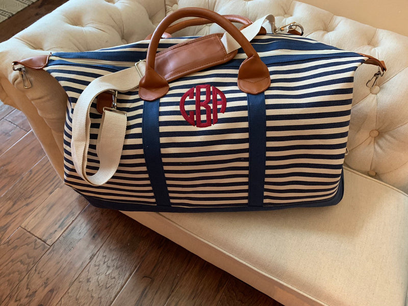 Monogrammed Weekender Bag | Monogrammed Overnight Bag | Personalized Gift | Monogrammed Carry On Luggage