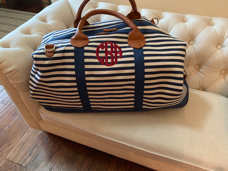 Monogrammed Weekender Bag | Monogrammed Overnight Bag | Personalized Gift | Monogrammed Carry On Luggage