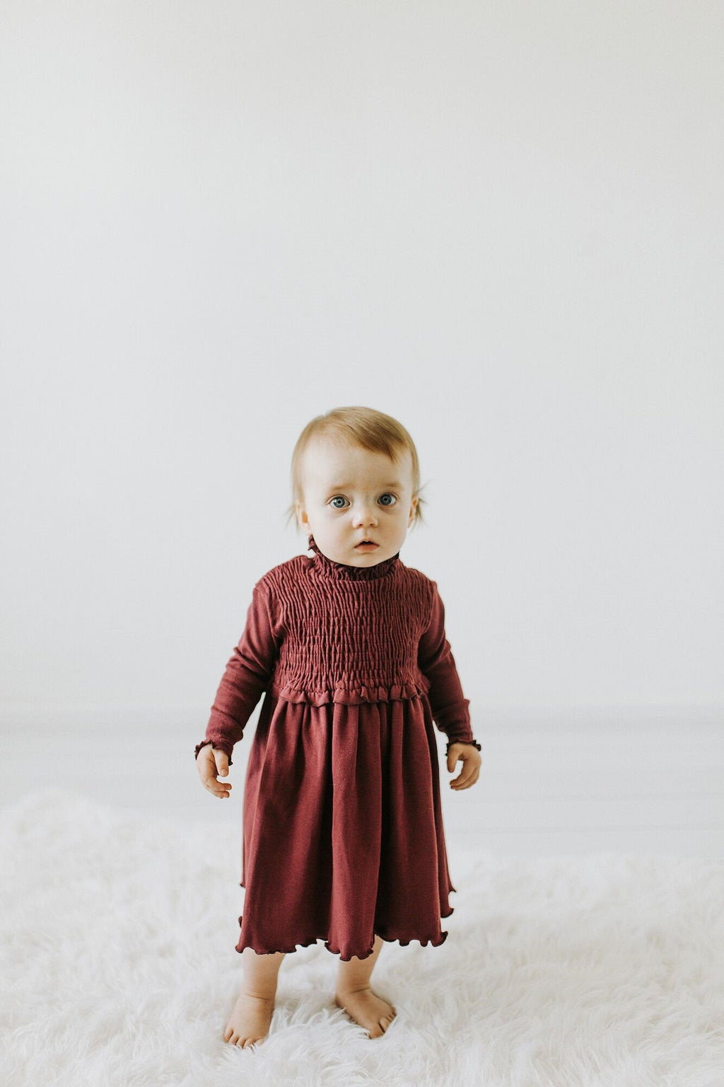 Baby Girl Organic Smoked Dress | Lovedbaby