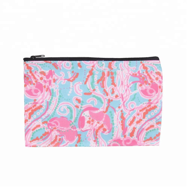 Monogrammed Preppy Pencil Case Pouch | Monogrammed Cosmetic Bag | Monogrammed Gift