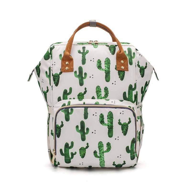 Monogrammed Cactus Diaper Bag Backpack