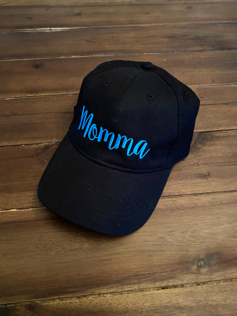 Monogrammed Momma Hat | Monogrammed Mom Baseball Cap | Monogrammed Gift |  Birthday Gift for Mom