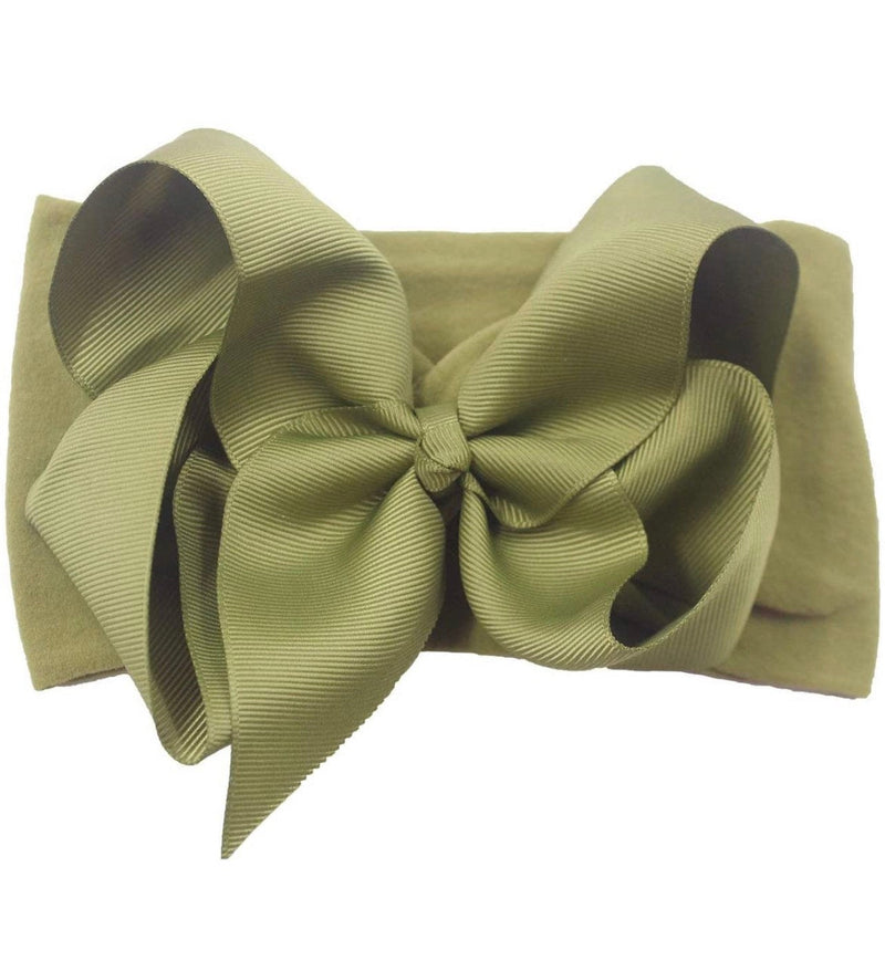 Add on Bow, Bow on Wide Headband, Baby Girl Bow, Large Bow for Baby