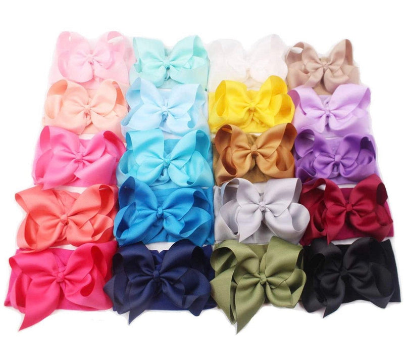 Add on Bow, Bow on Wide Headband, Baby Girl Bow, Large Bow for Baby