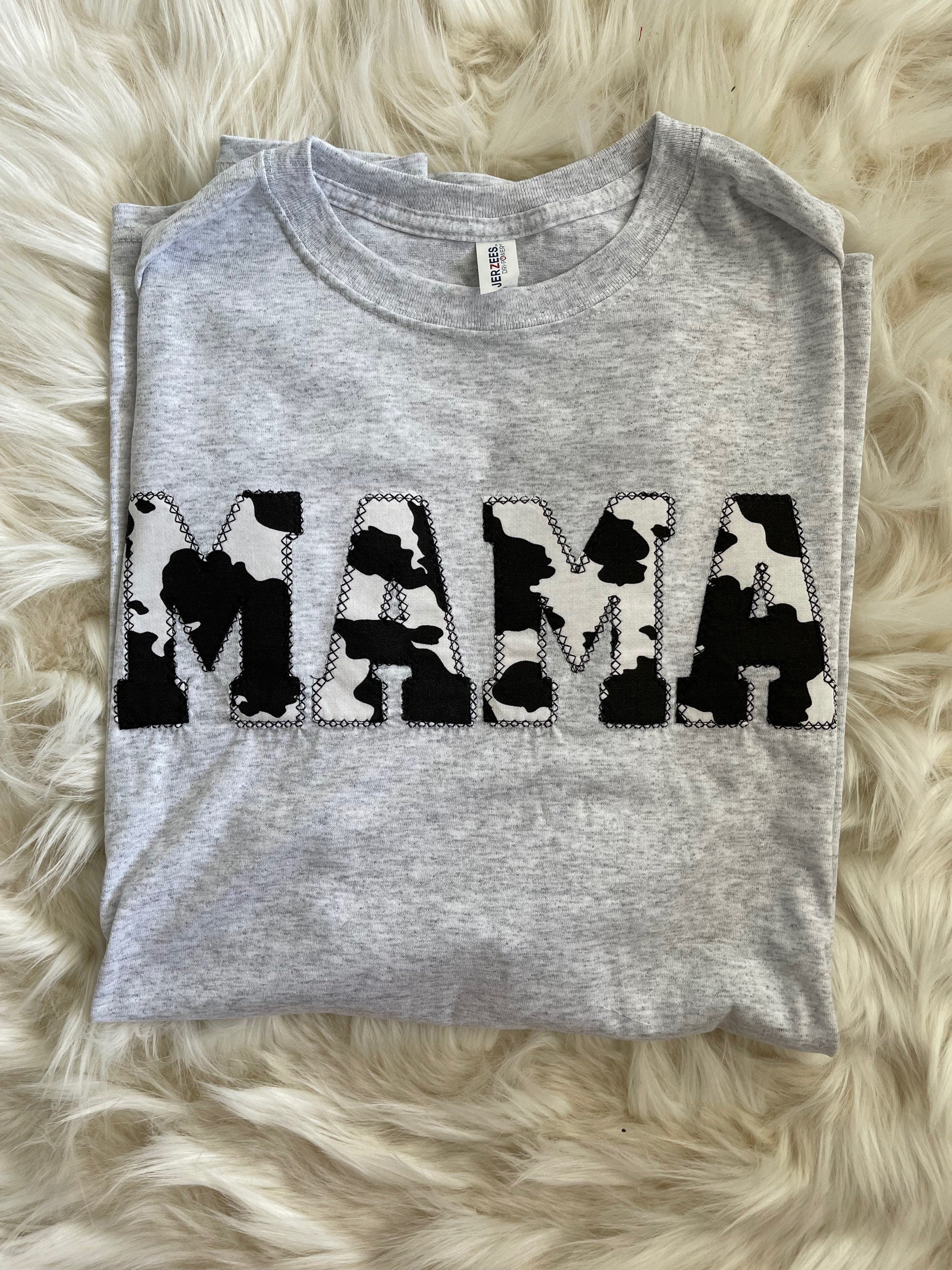 Mama Cowprint Tee Mama Cowprint Tee