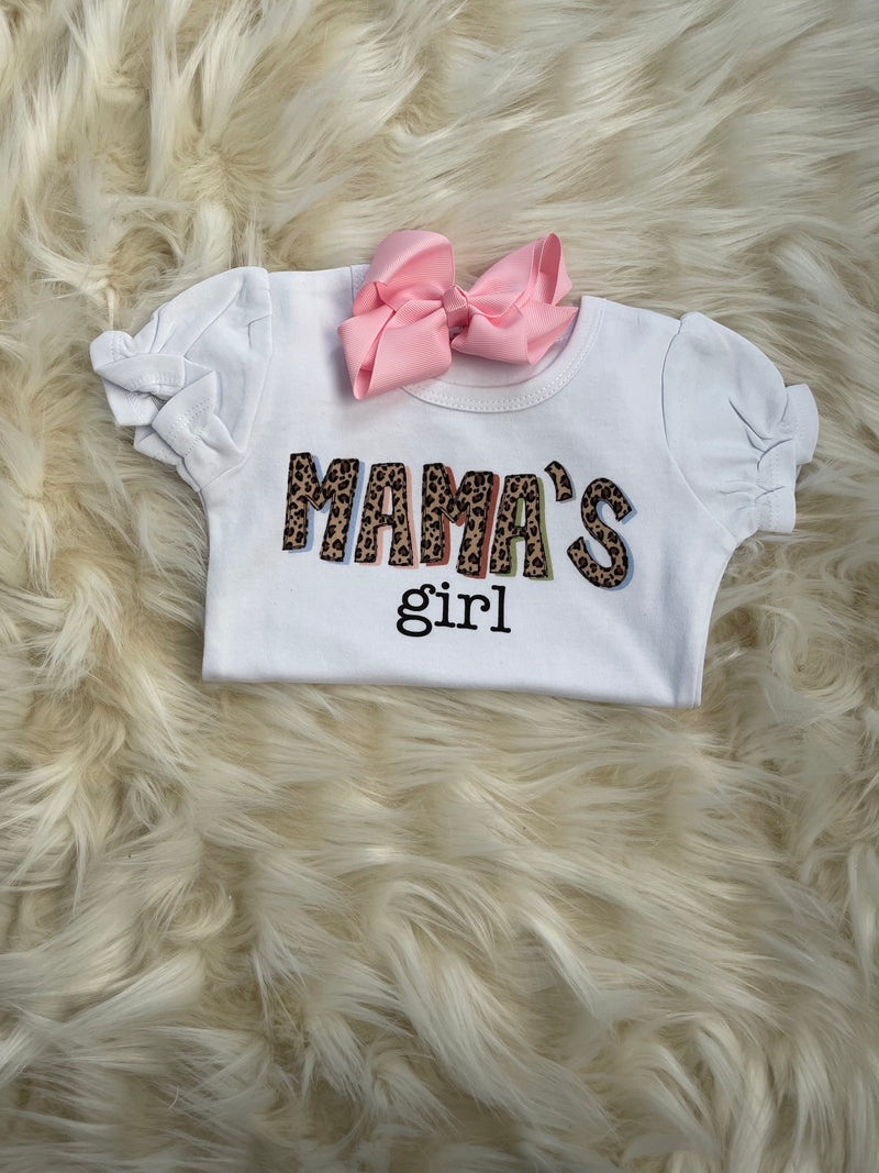 Mama’s Girl Leopard Ruffled Shirt
