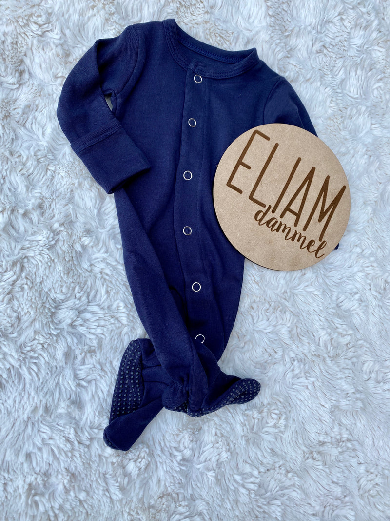 Wooden Baby Announcement Name Sign