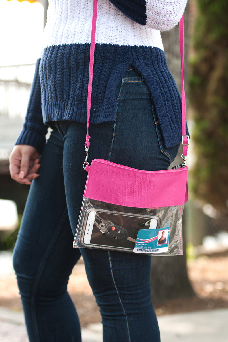 Hot Pink Clear Purse